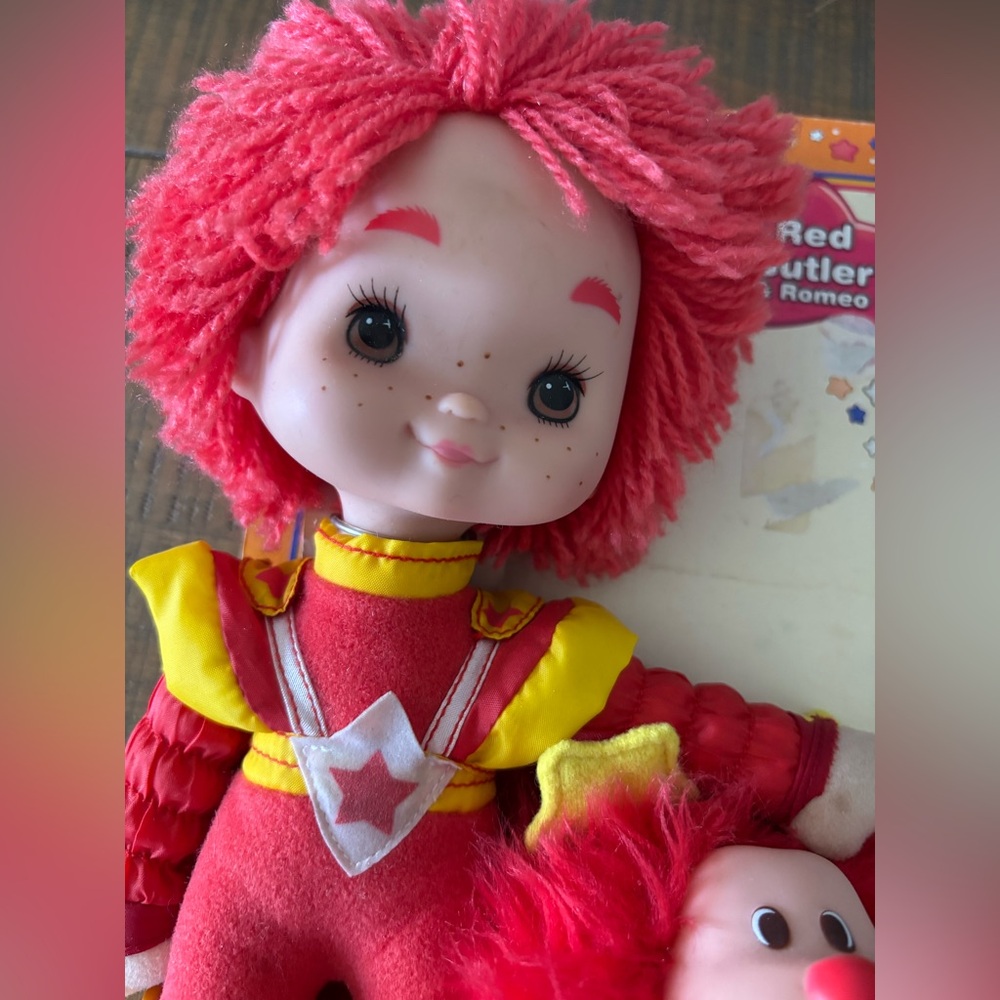 Rainbow Red Butler & Romeo Plush Doll Set - Red and Yellow Accents 2003 - Picture 10 of 13